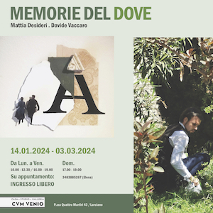 Mattia Desideri e Davide Vaccaro. "MEMORIE DEL DOVE"
