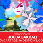 Houda Bakkali's art exhibition at the Alliance Française in Cartagena de Indias, Colombia